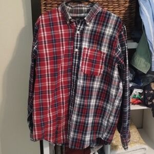 Abercrombie & Fitch button down casual long sleeved button down shirt size XL